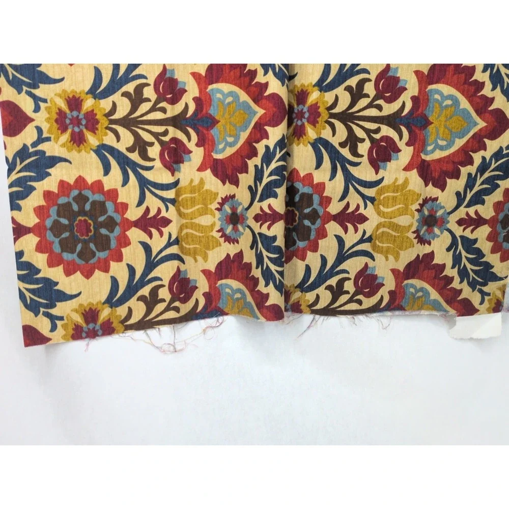 Waverly Santa Maria Desert Flower Damask Upholstery 2 Yards Decorator Fabric
